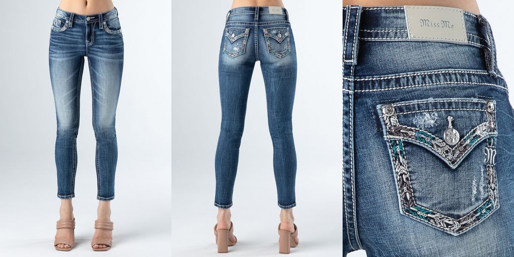 Miss Me Jeans Mid-Rise Skinny, M9118S